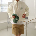 Men's Loose Casual Stand-up Collar Jacket Korean Style Trendy Printing Coat