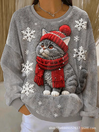 3D Digital Print Atmosphere-Boosting Flannel Hoodie