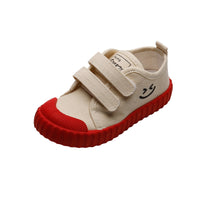 Children's Canvas Shoes Korean Smiley Casual Shoes Boys And Girls Shoes College Kindergarten Indoor Shoes