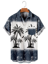 Mens Casual Stylish Lapel Shirt Top