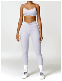 Quick-drying Cross High Waist Hip Lift Yoga Pants