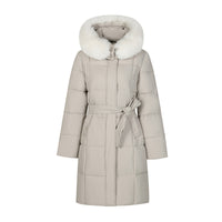 Big Fur Collar Women's Mid-length Winter Loose Korean Style Padded Down Jacket