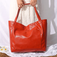 Women's Big Bag Strap Soft Leather Portable Shoulder