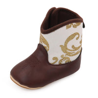 Winter Soft Sole Non Slip Women's Leather Boots And Baby Shoes