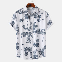 Cross-border Wind Beach Digital Printing Men's Short Sleeve Shirt
