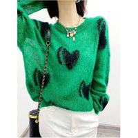 Loose Slimming Plus Size Long Sleeve Top Outerwear Sweater