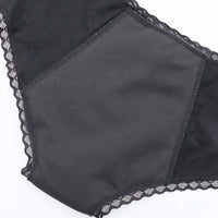 Women's Lace Mid-Waist Cotton Physiological Pants