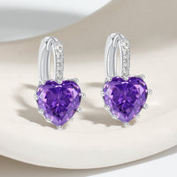 Women's High-End Light-Luxury Silver Heart Ear Clips