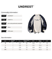 Contrast Color Printed Crew Neck Sweatshirt Men's Sports Jacket