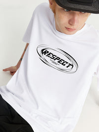 Fashion Men's Cotton Letter Printed T-shirt Top