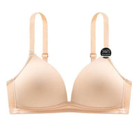 Solid Color Thin Triangle Cup Without Steel Ring Comfortable Push Up Bra