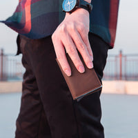 Portable Light Weight ID Credit Bank Card Holder Wallet Luxury Brand Men Women Anti Rfid Blocking Protected Magic Leather Slim Mini Small Money Wallets Case