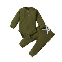 Infant Cotton Long-sleeved Jumpsuit Trousers Suit