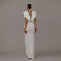 Women's Elegant Sophisticated Solid-Color Dress