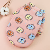 Printed Cartoon Pet Clothes Plus Velvet Two-legged Sweater