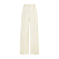 New High-waisted, Straight-leg Black Wide-leg Suit Pants
