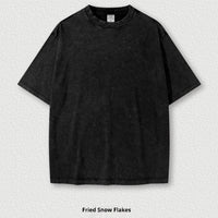 Washed Round Neck Short Sleeve Batik Children's T-shirt