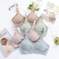Front Buckle Postpartum Breastfeeding Bra Without Steel Ring