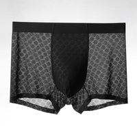 Fashion Personality Ice Silk Underwear Men's Boxers