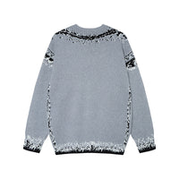 American Retro Niche High-Street Button-Up Cardigan Sweater For Women