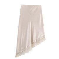 Elegant Silk-textured Skirt For Women