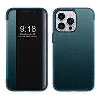 Plain Leather Business Flip Phone Case With Anti Drop Function