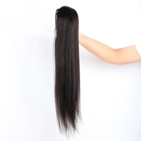 Drawstring Straight Hair Wig Ponytail Braids