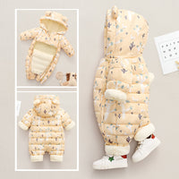 Winter Thickened Plus Velvet Children's One-piece