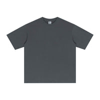Street Long-staple Cotton Solid Color Short Sleeve