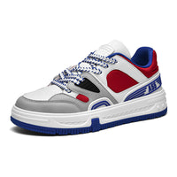 Men's Low Top Breathable Lace Up Board Shoes