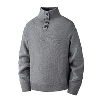 Men's Turtleneck Loose Solid-Color Knitted Pullover Bottoming Sweater