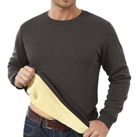 Men's Fleece Lined Padded Warm Keeping Loose Pullover Cashmere Hoodie