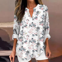 3D Digital Printing Women's Fashion Round Neck Loose Shirt Top