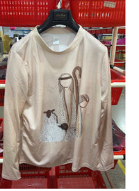 Women's Versatile Casual Blended Jacquard Embroidered Long-sleeve Sweater