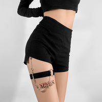 High Waist Black Shorts Women's All-match Leg Ring Design Slim Bottoming Hot Pants Summer