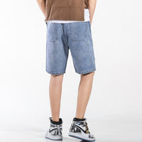 Summer New Denim Cargo Pants Shorts Loose Plus Size