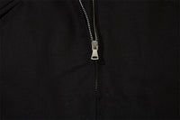 Embroidered Letters Loose Jacket Men