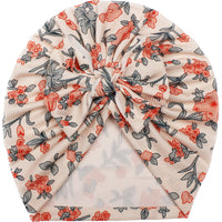 Polyester Baby Bow Hat Creative Printing Girls' Hat Infants Baby Hat