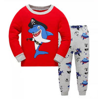 Cartoon Cute Animal Pattern Boy Cotton Long-sleeved Pajamas