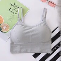 The New Threaded Chest Wrap Running Shockproof Sports Bra