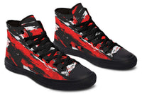 Printed Couple High Top Canvas Shoes
