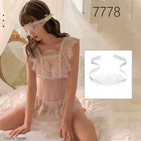 Women's Lace Lace Pajama Nightdress Set