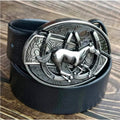 Smooth Buckle Self-defense Belt Knife Punk Buckle Head