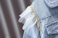 Single Breasted Long Sleeve Denim Cardigan Women