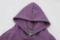 Simple Embroidered Letter Hooded Sweater For Men