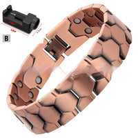Fashionable And Minimalist Pure Copper Bracelet With A Football Design