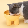 Pet Bowl Cute Cat Basin Double Bowl Neck Protection High Leg Anti-tumble