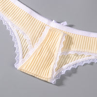 Women's Simple Solid Color Sports Breathable Lace Underwear