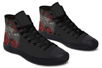 High Top Canvas Shoes For Printing Lovers