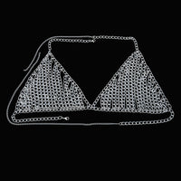 Exaggerated Fashion Punk Metal Alloy Body Chain